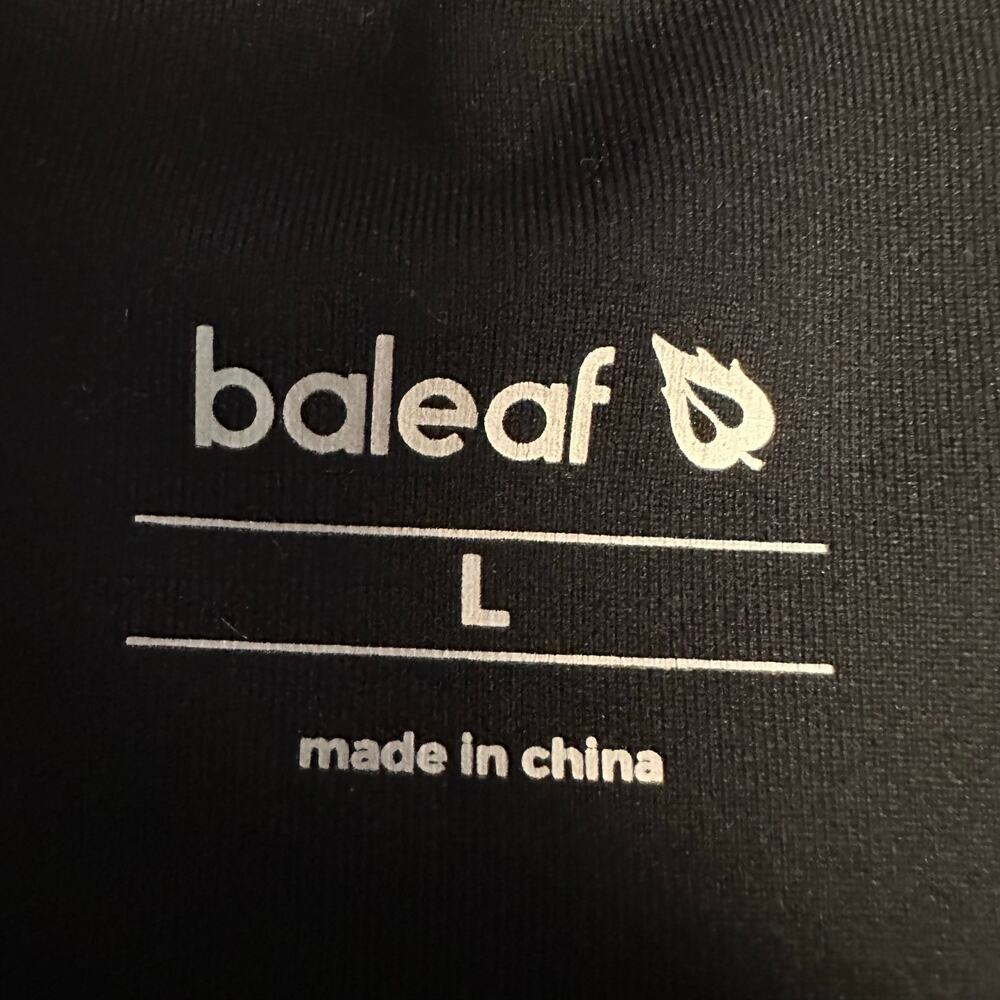 Baleaf Black Flared Yoga Pants Crossover Waist Band Women's Large Pockets - Picture 7 of 8